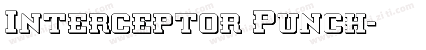 Interceptor Punch字体转换